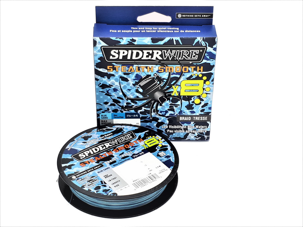 SpiderWire Plecionka 0.06mm 5,4kg 150m Blue Camo Stealth Smooth x8 