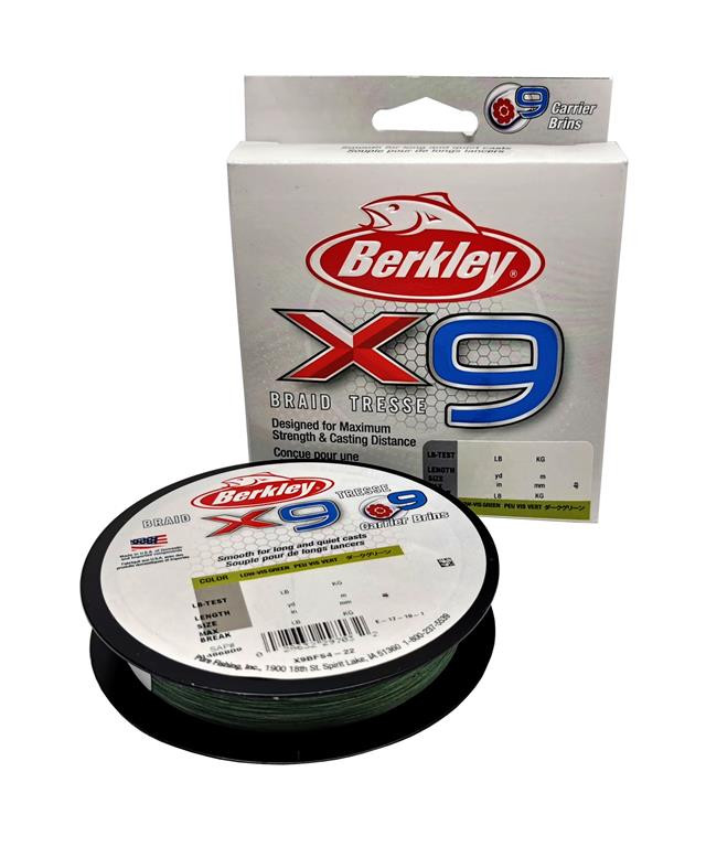 Berkley Plecionka x9 0.12mm 12.1kg 150m Low-Vis Green 
