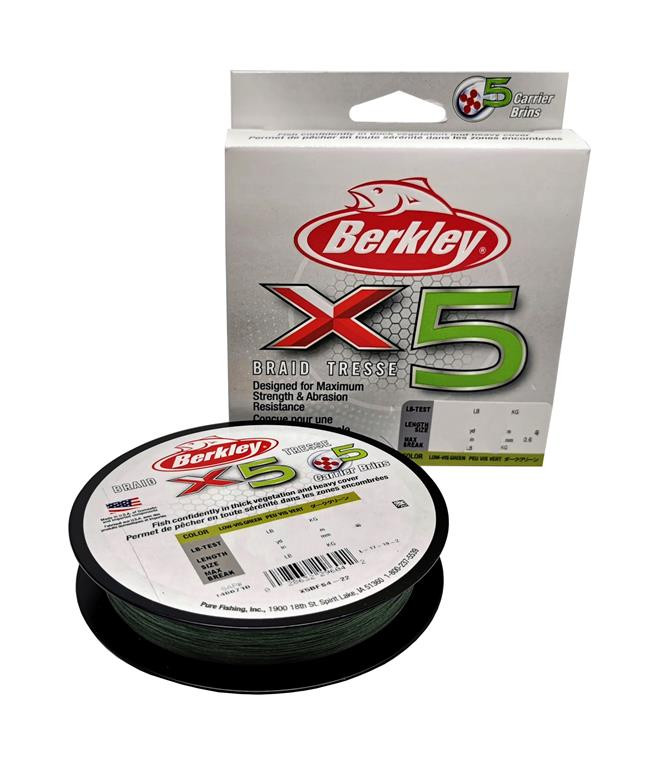 Berkley Plecionka x5 0.20mm 13.6kg 150m Low-Vis Green 