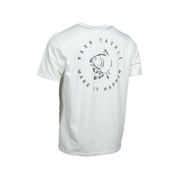 Nash Make It Happen Carp Logo T-shirt Ecru XL koszulka