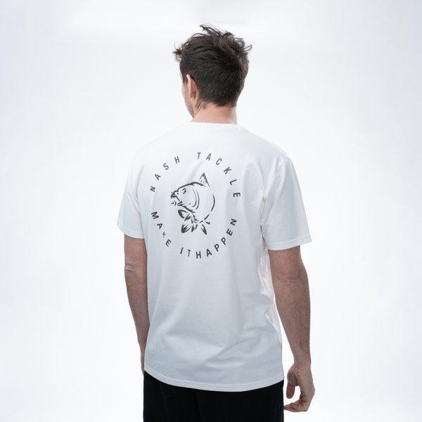 Nash Make It Happen Carp Logo T-shirt Ecru XL koszulka
