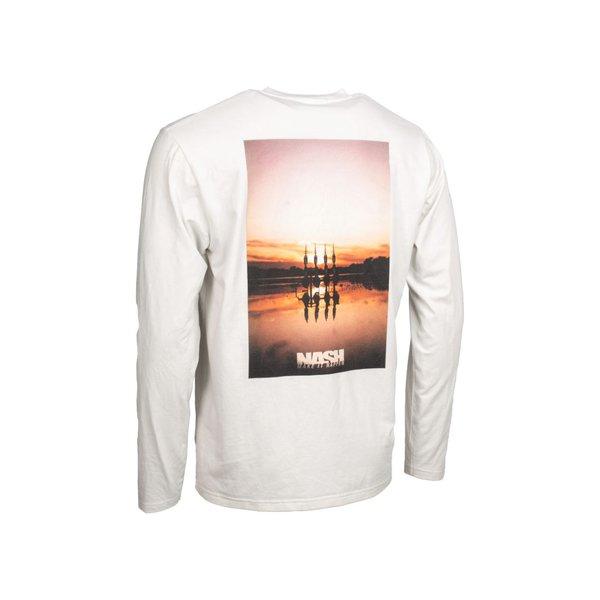 Nash Make It Happen Sunset Long Sleeve T-shirt Ecru XXL koszulka