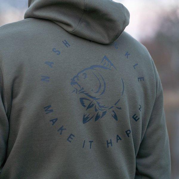 Nash Make It Happen Carp Logo Hoodie Green L bluza