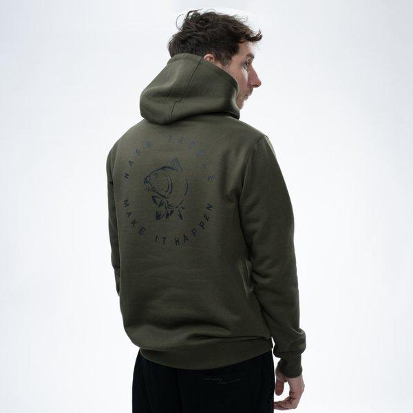 Nash Make It Happen Carp Logo Hoodie Green L bluza
