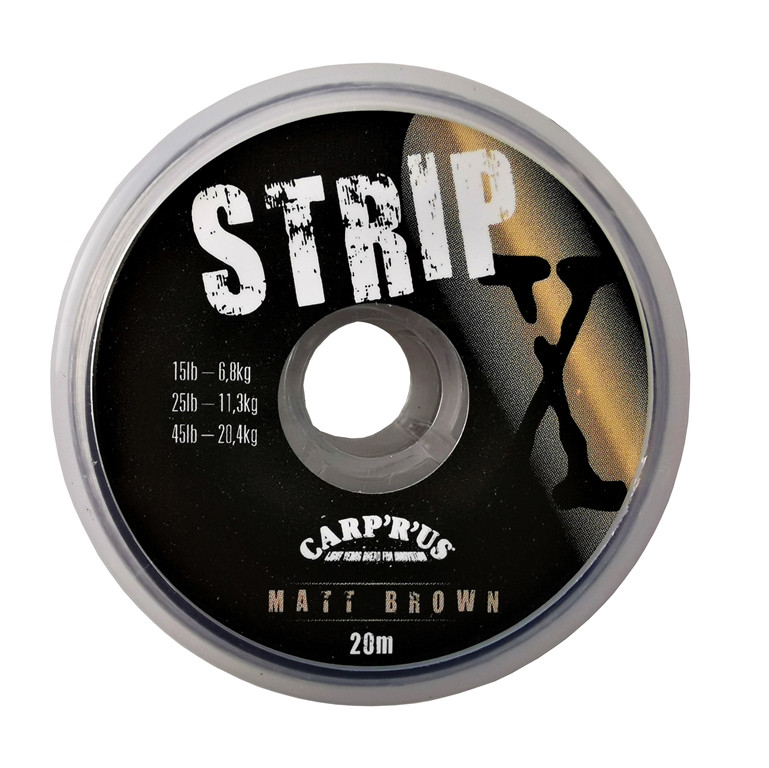 Carp’r’us Plecionka Przyponowa Strip-X 45lb 20m Matt Brown