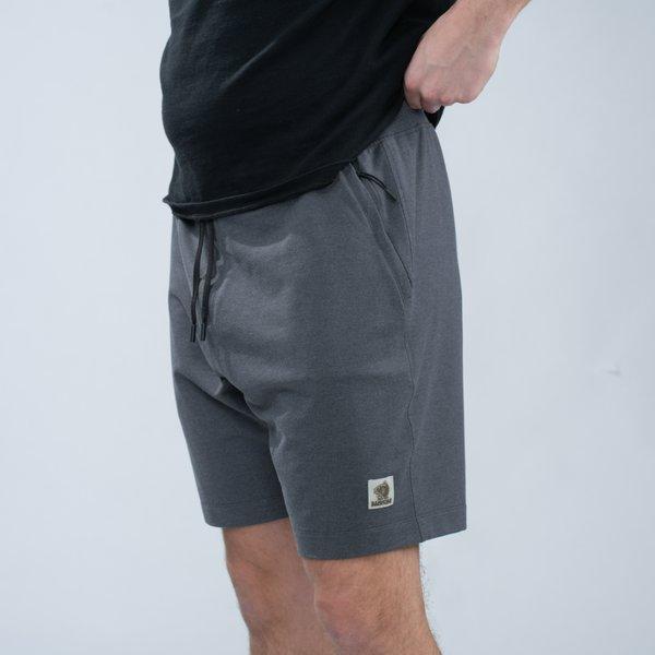 Nash Make It Happen Badge Shorts Grey Marl L spodenki