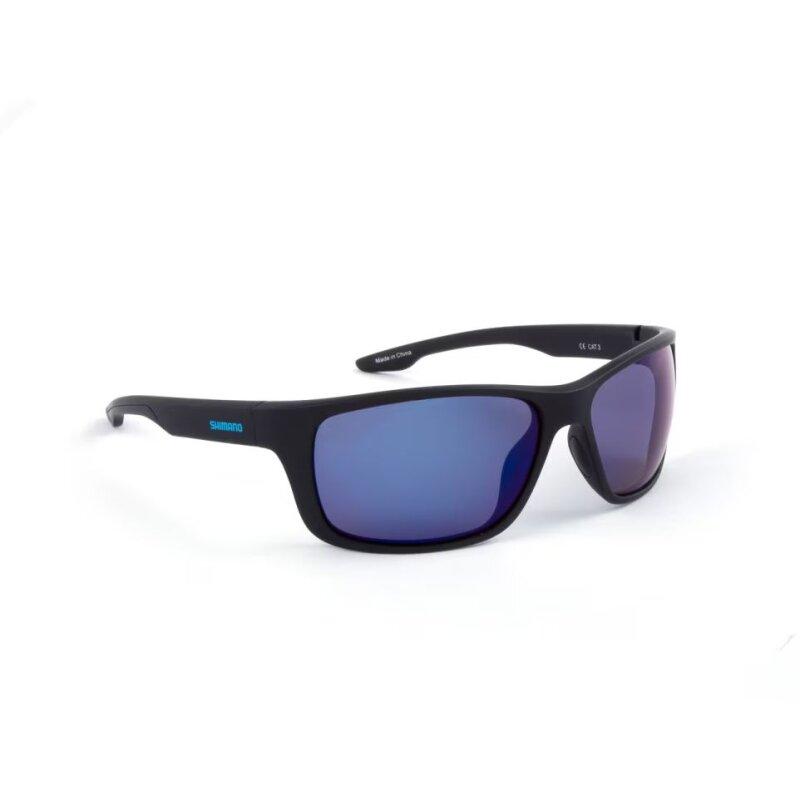 Shimano Matte Black & Blue Mirror okulary polaryzacyjne