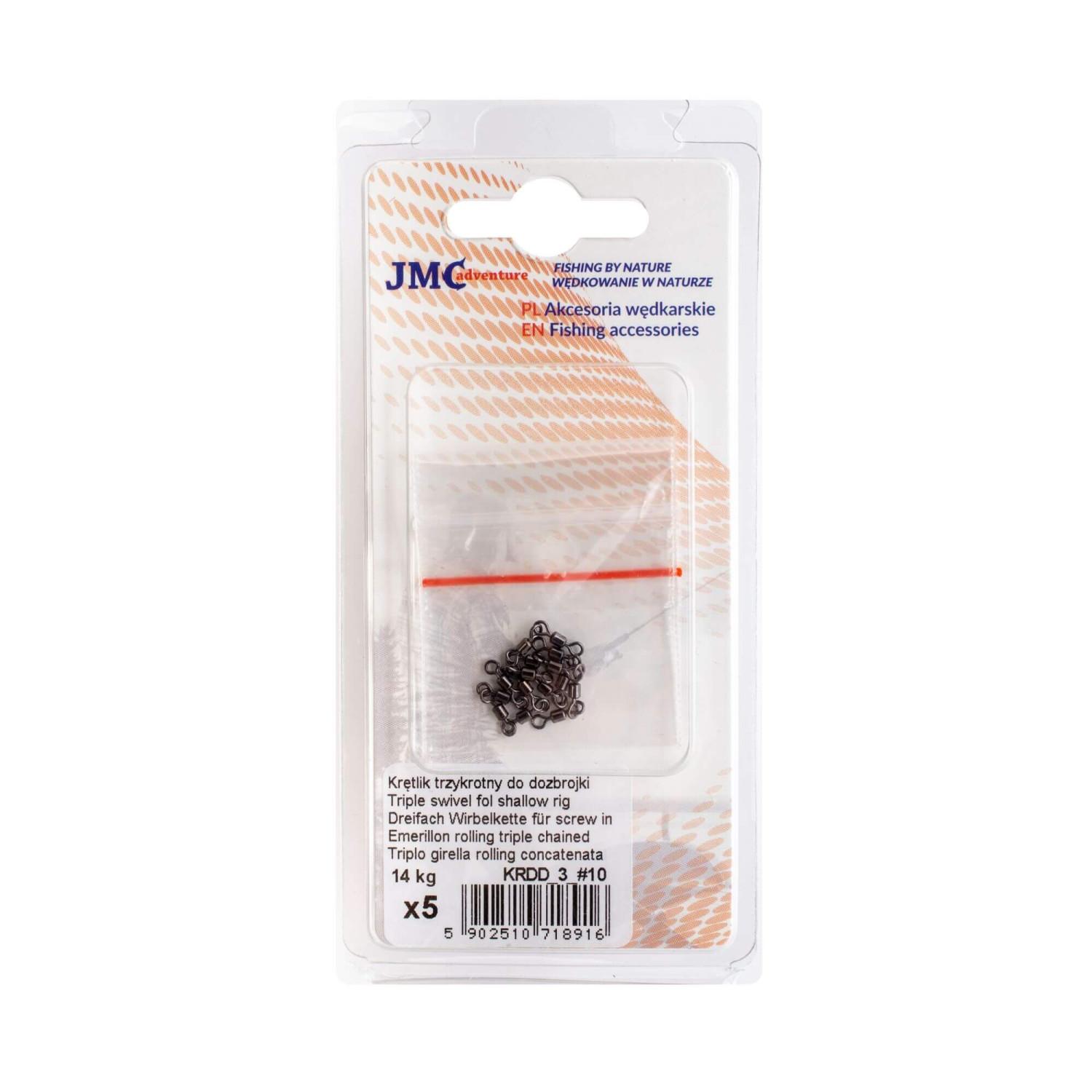 JMC Adventure Krętlik Trzykrotny do Dozbrojek 14kg 5szt