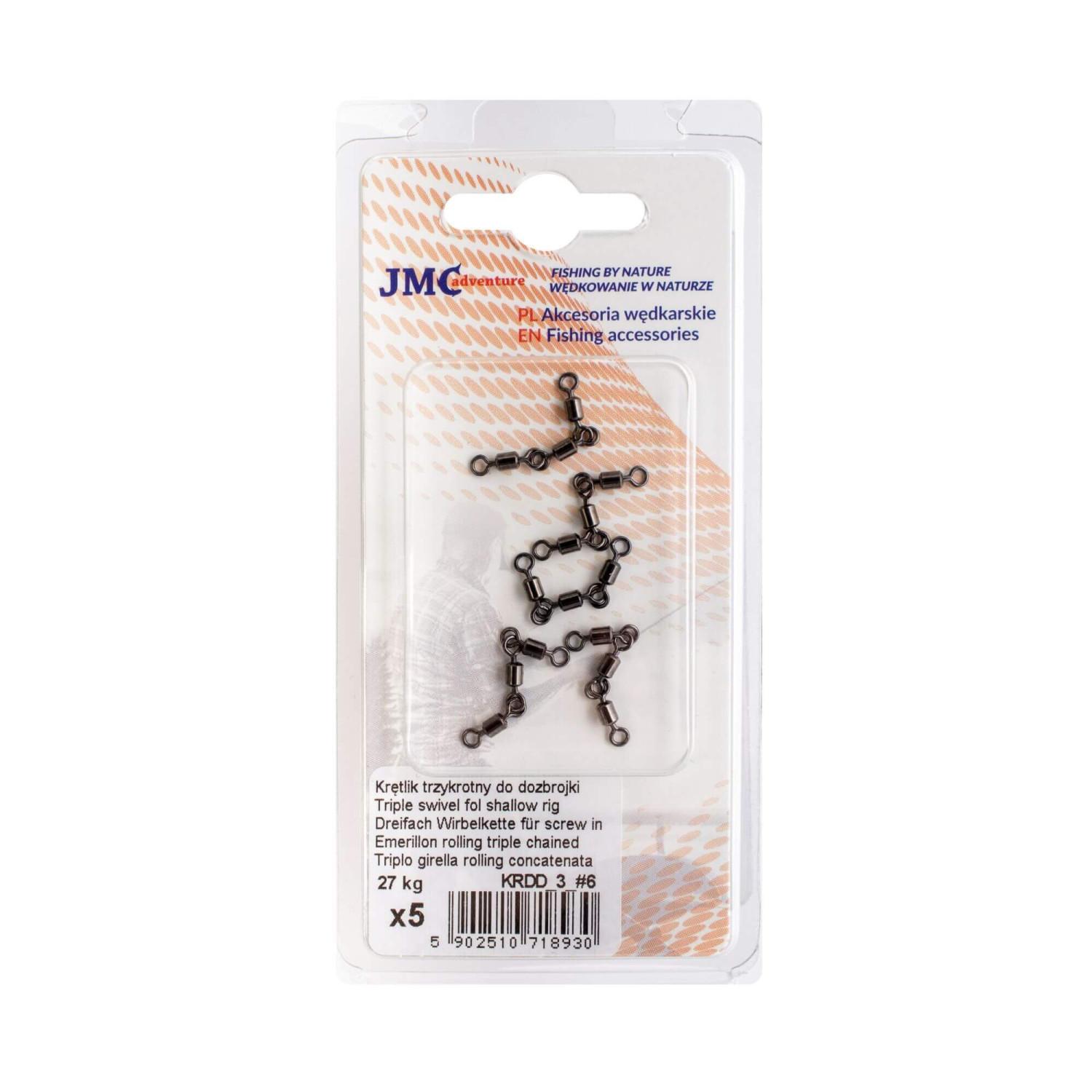 JMC Adventure Krętlik Trzykrotny do Dozbrojek 27kg 5szt
