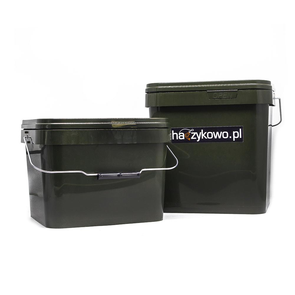 Wiadro wędkarskie zielone haczykowo.pl 10L