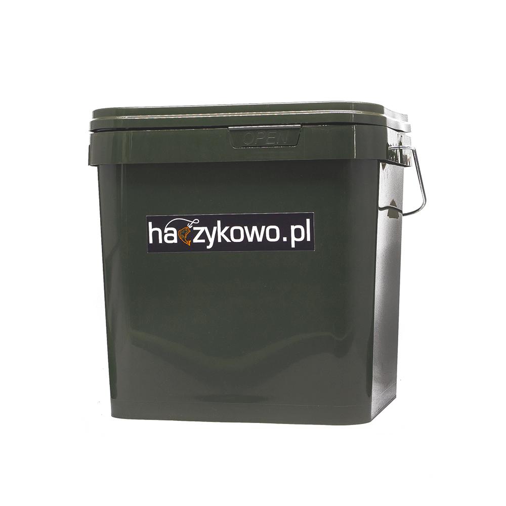 Wiadro wędkarski zielone haczykowo.pl 17L