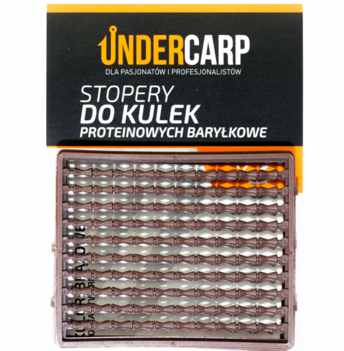 UnderCarp Stopery do kulek proteinowych baryłkowe Twarde Brązowe
