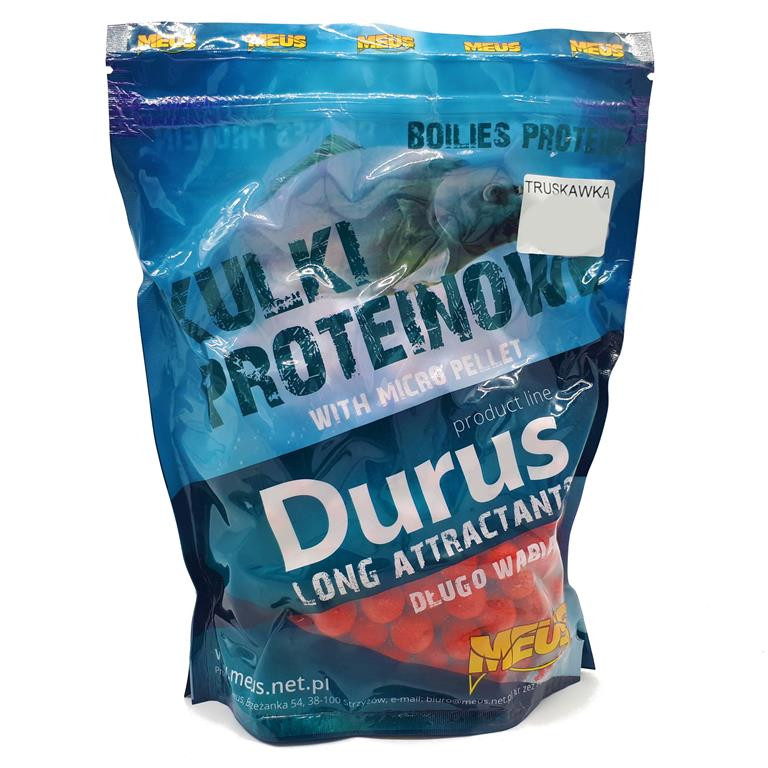 Meus Durus Truskawka 15mm 1kg kulki zanętowe