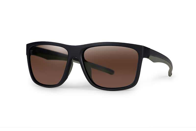 Fox Collection Green-Black Shades Brown Lens okulary