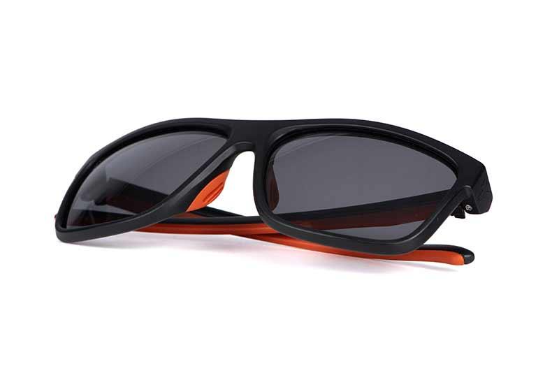 Fox Collection Orange-Black Shades Grey Lens okulary