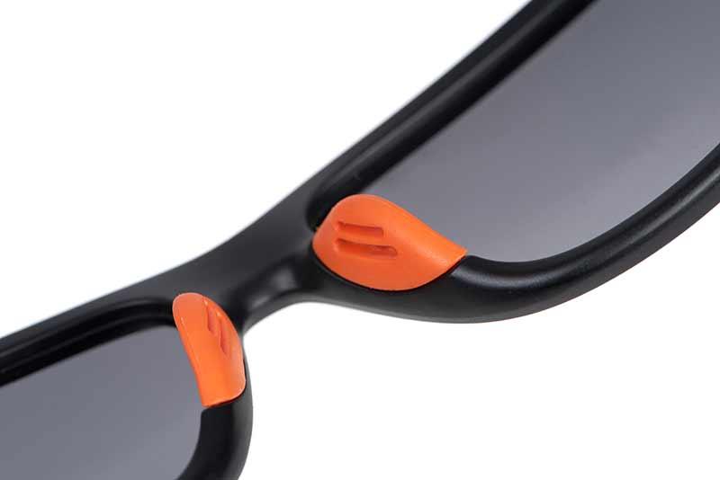 Fox Collection Orange-Black Shades Grey Lens okulary