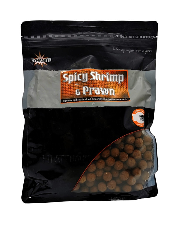 Dynamite Baits Spicy Shrimp Prawn 15mm 1kg kulki zanętowe
