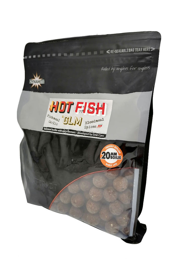 Dynamite Baits kulki Hot Fish&Glm 1KG 20mm.
