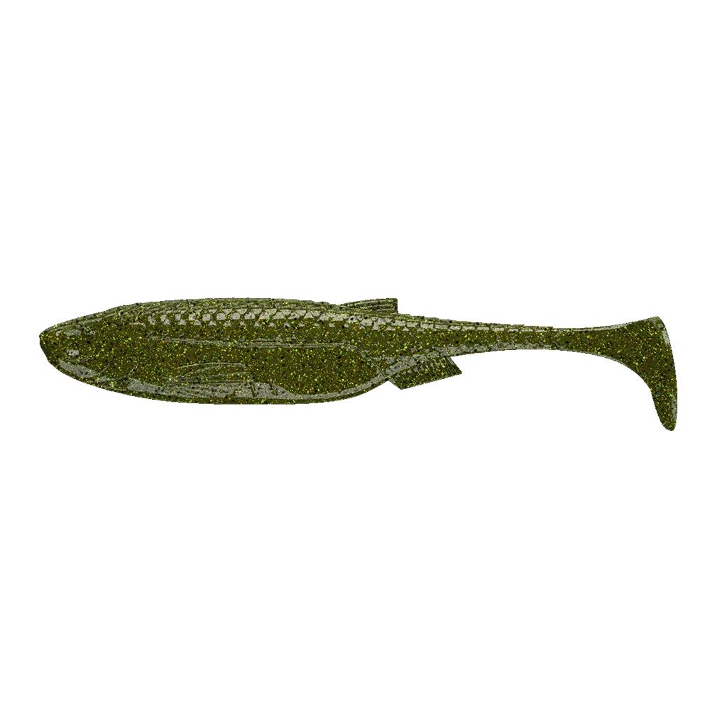 Libra Lures Kraken Shad 2" 029 Salty Green Fish