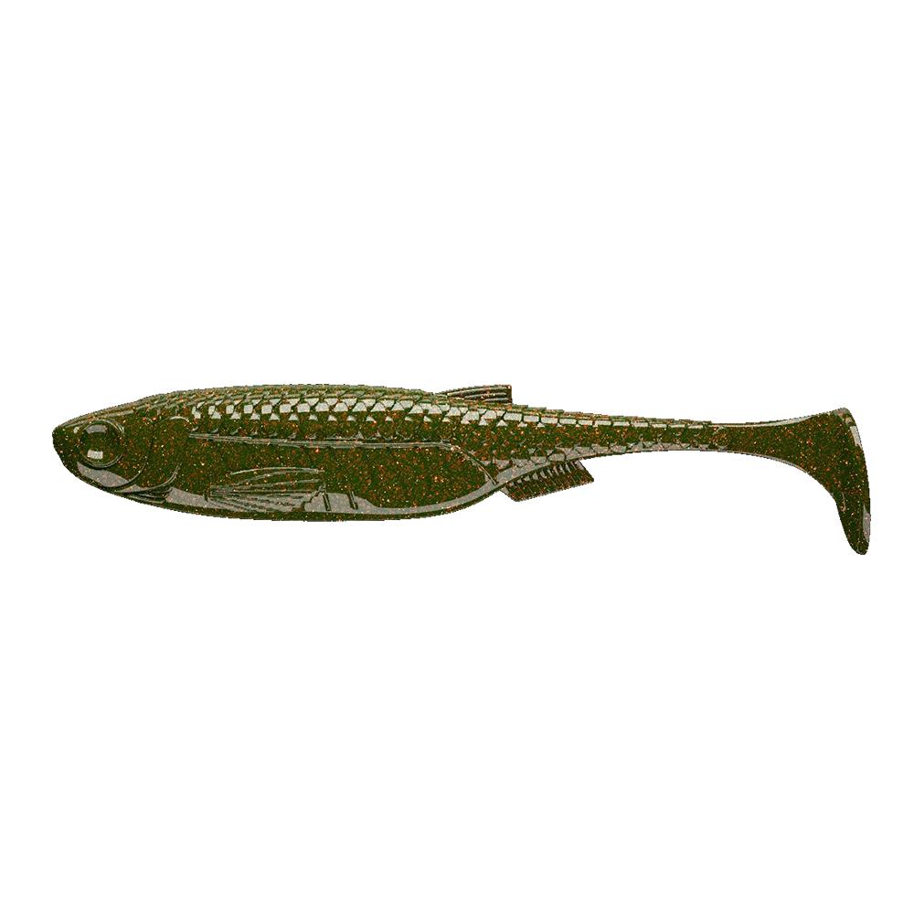 Libra Lures Kraken Shad 3" 032 Motor Oil Green Fish