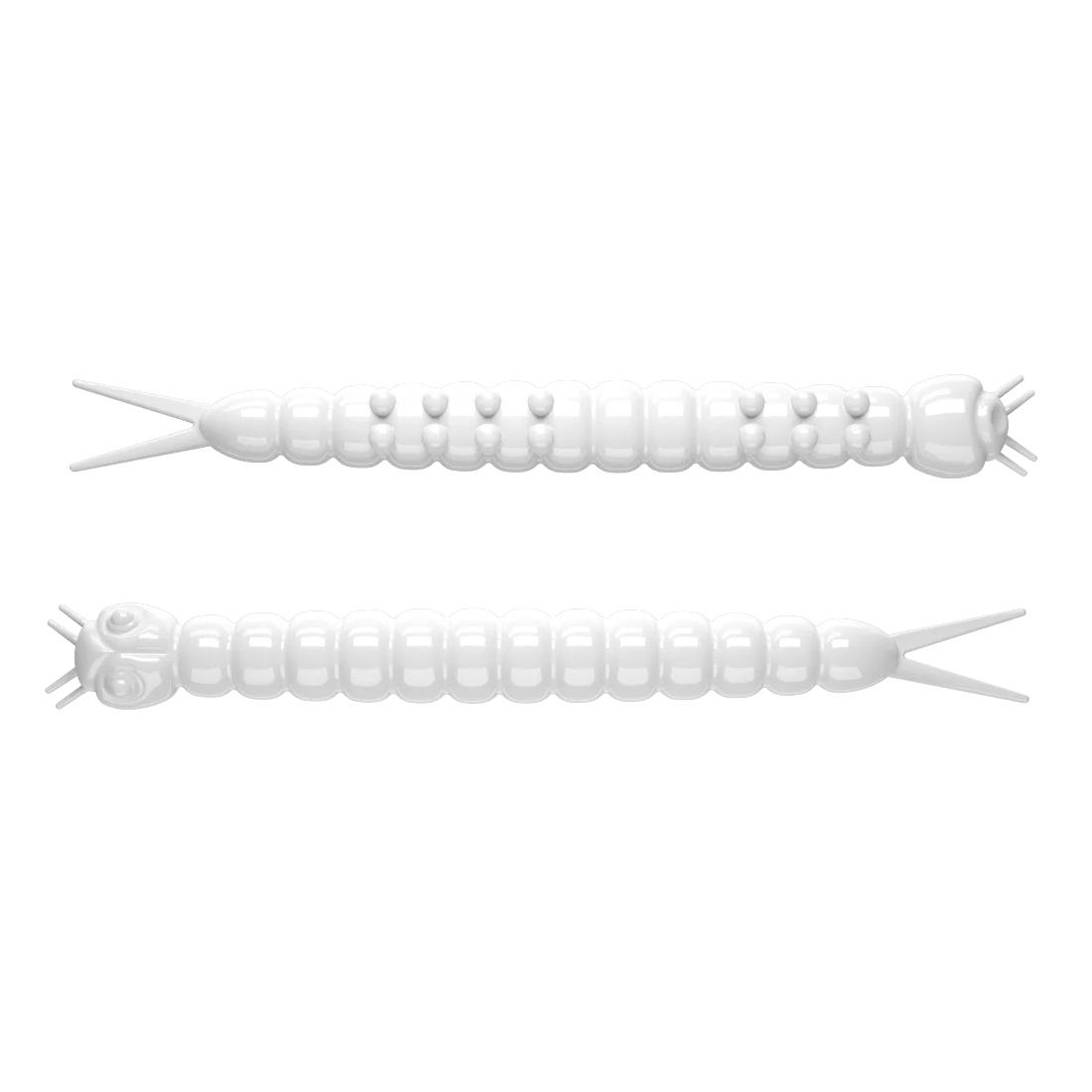 Libra Lures Slight Worm 38mm 001 White Cheese