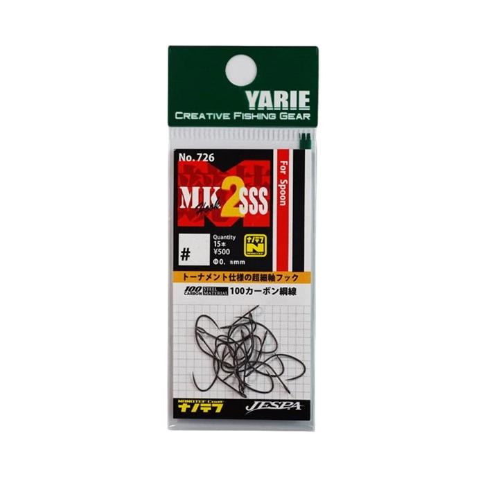 Yarie 726 MK Hook 2 SSS r.6 15szt. haczyki