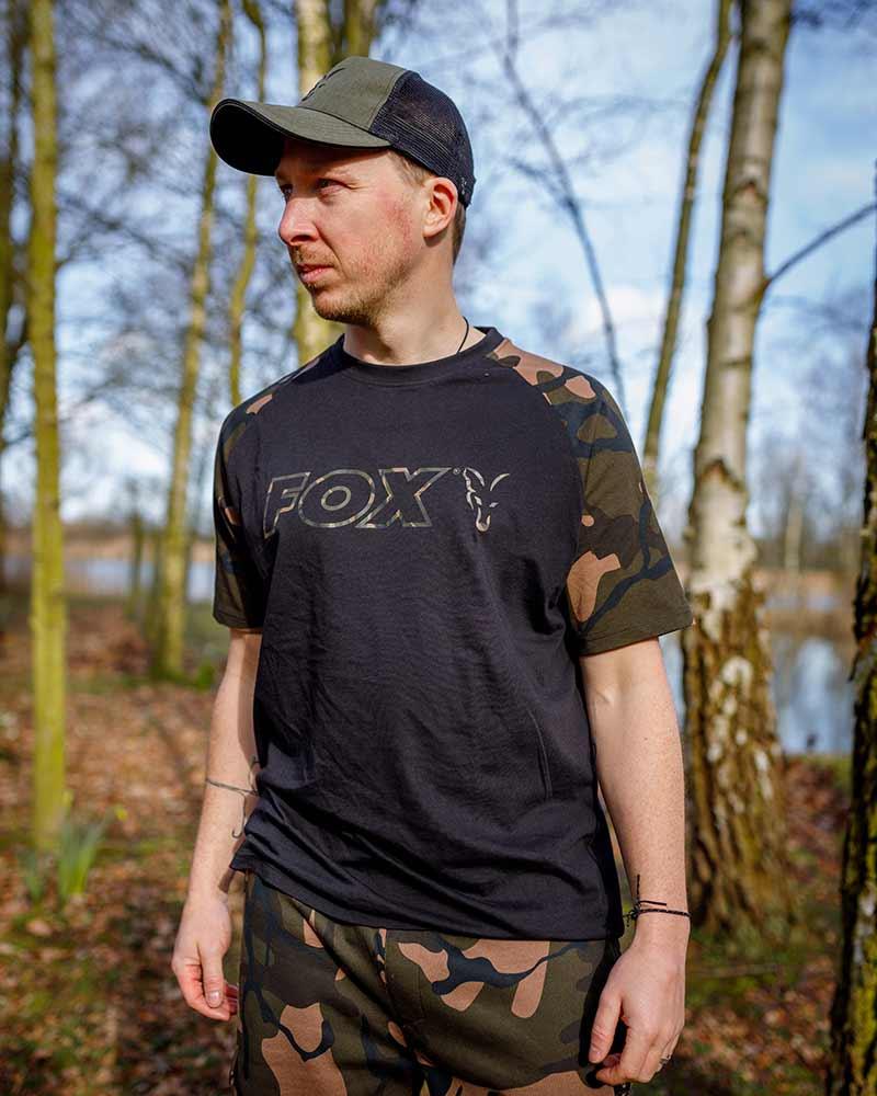 Fox Black Camo Outline T-Shirt r.L koszulka
