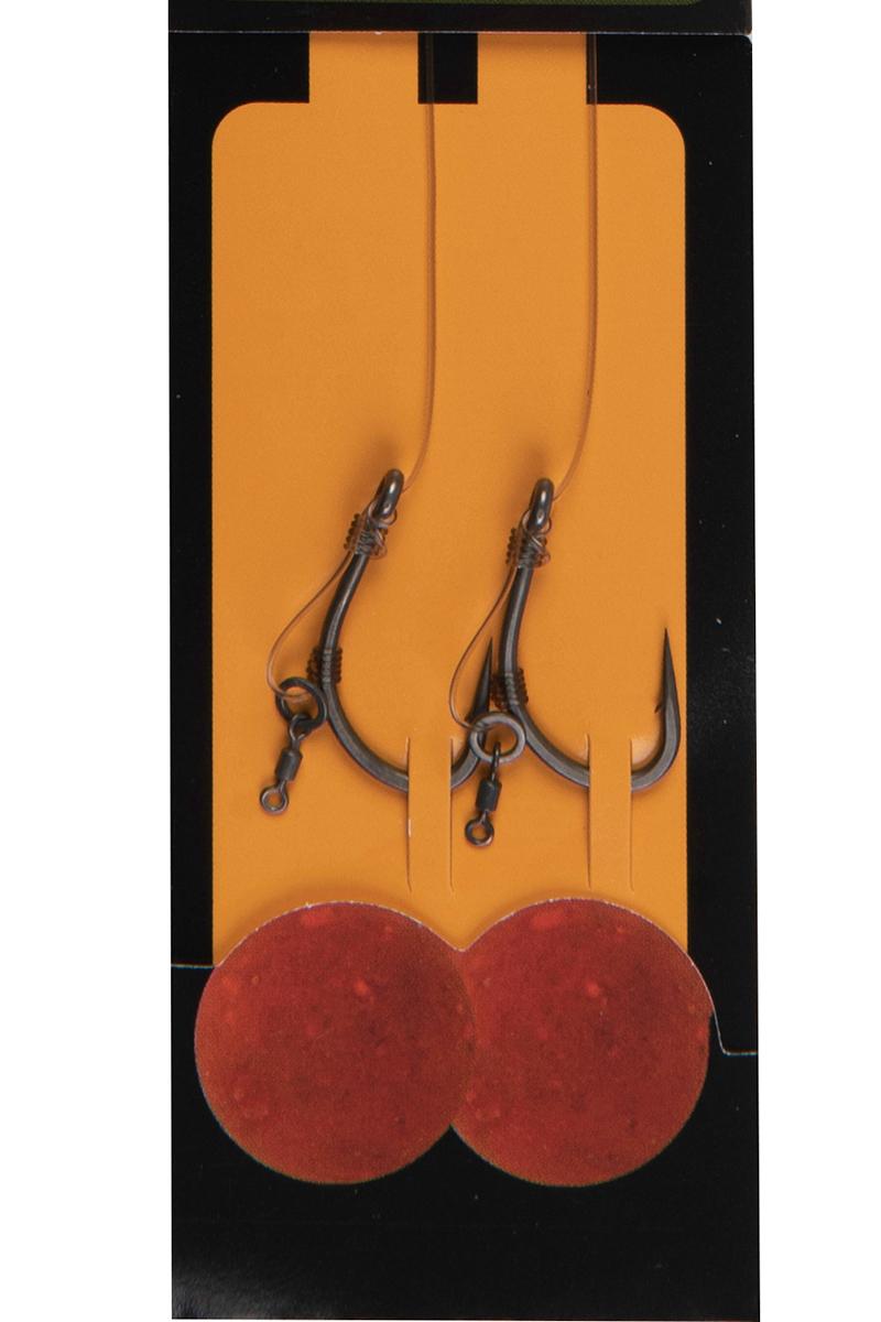 Fox Curve Short Fluoro D-Rig r.2 30lb 2szt. gotowe przypony