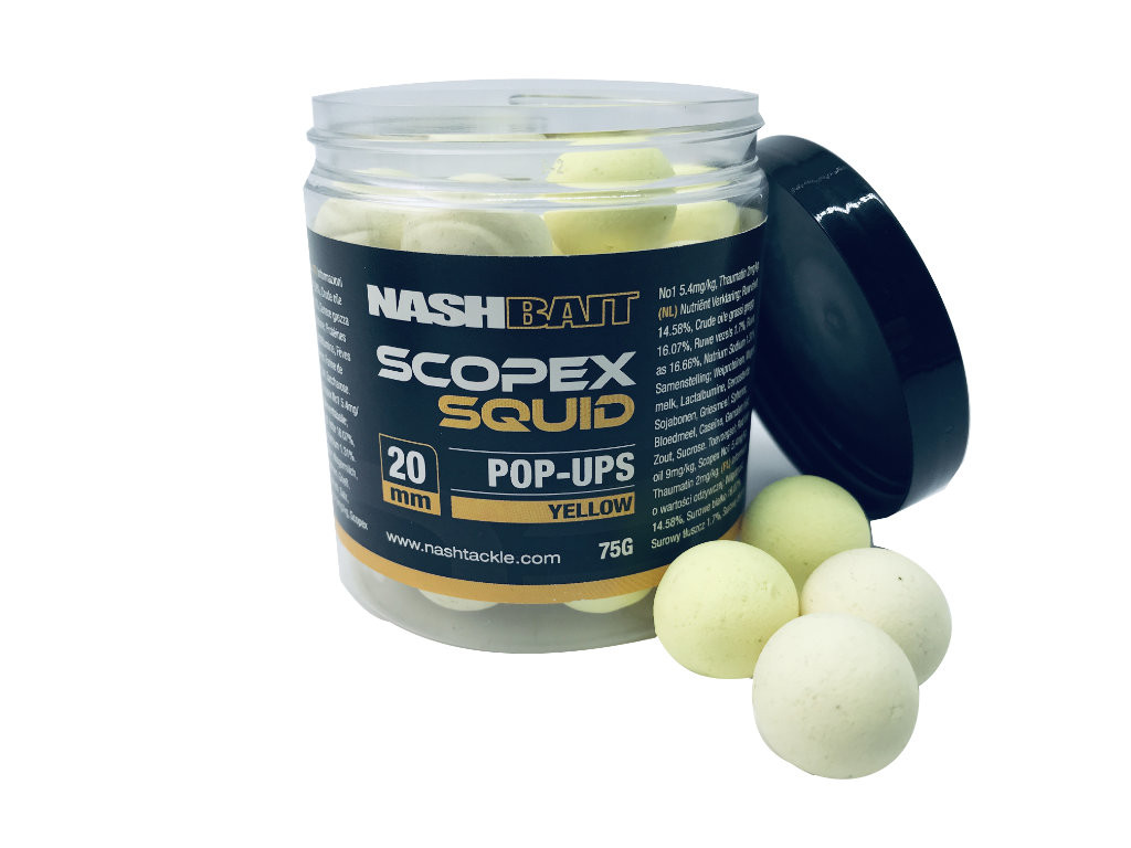Nash Baits Scopex Squid Airball Pop ups Yellow
