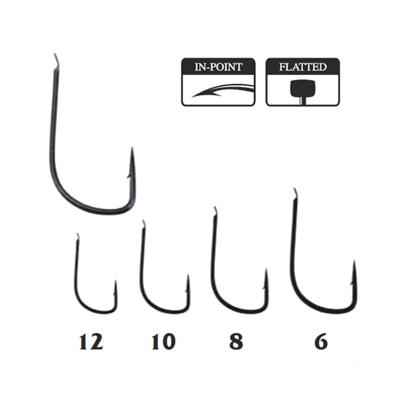 Traper Hikara Yamame Black CH-2110 r.12 10szt. haczyki Traper Hikara Yamame Black CH-2110 r.12 10szt. haczyki