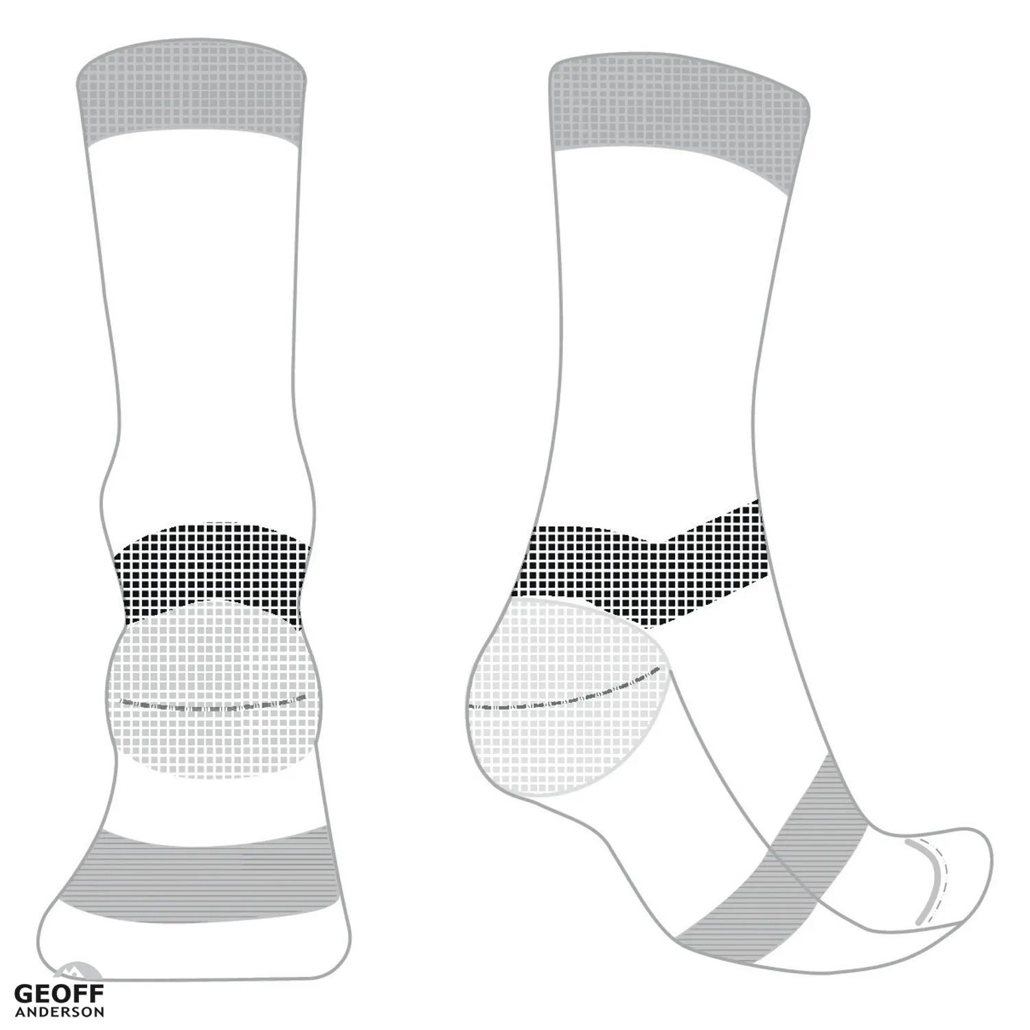 Geoff Anderson WizWool Light Weight Black r.M  41-44 skarpety Geoff Anderson WizWool Light Weight Black r.M  41-44 skarpety