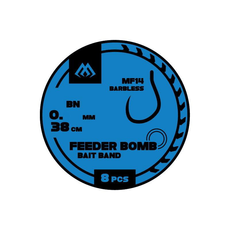 Mikado MF14 gumka bezzadziorowy r.10 0.20mm 38cm 8szt. gotowe przypony