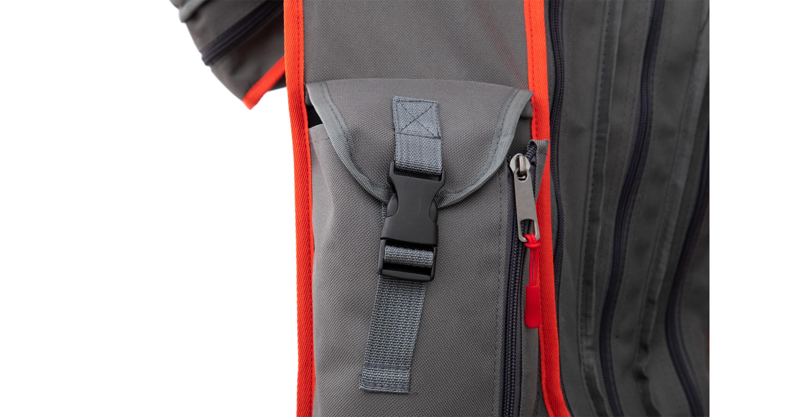 Mikado Pokrowiec na Wędki 3 Komorowy 150cm szary