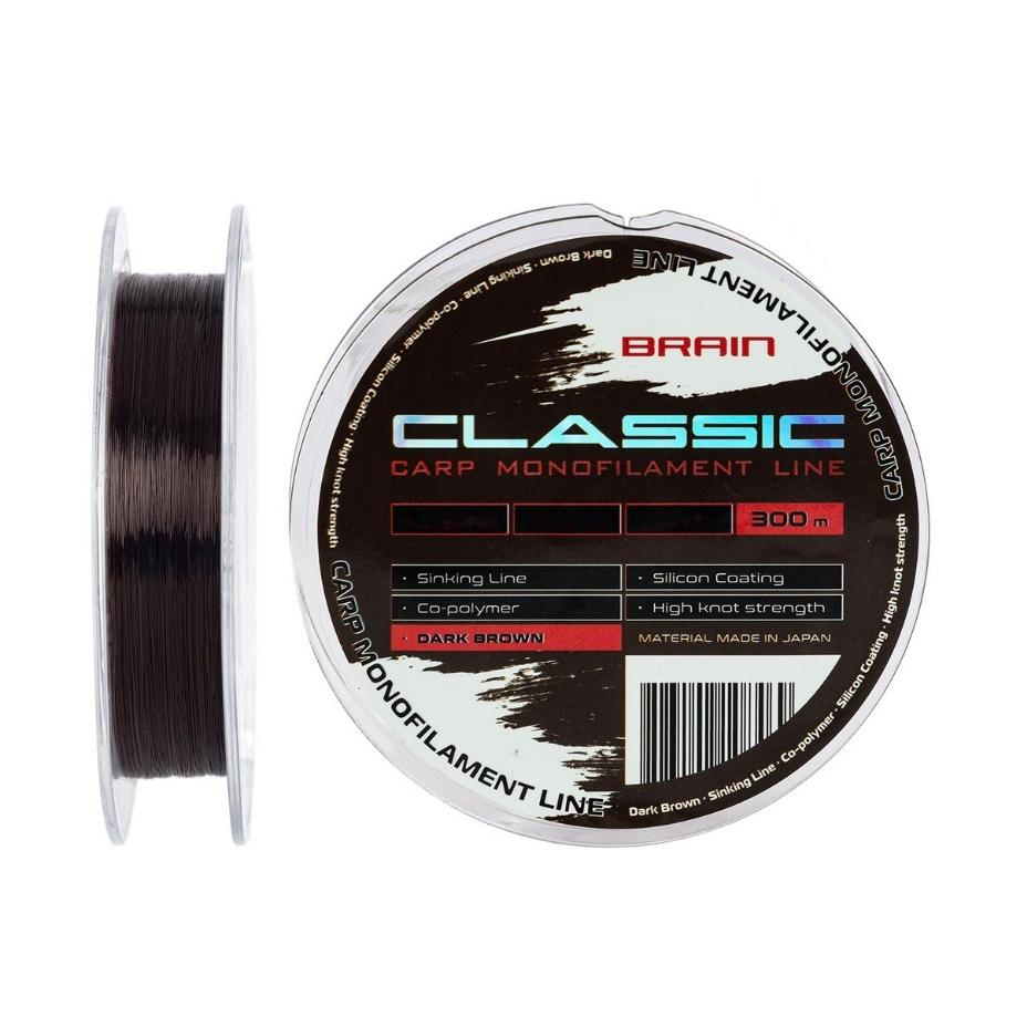 Brain Classic Carp Line Dark Brown 300m 0.30mm żyłka