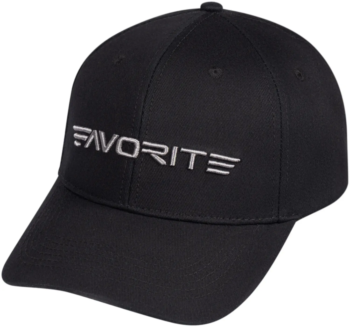 Favorite Long Silver Logo 56 Black czapka