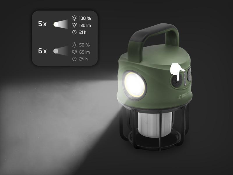 Deplhin Multix 4400mAh lampa kampingowa