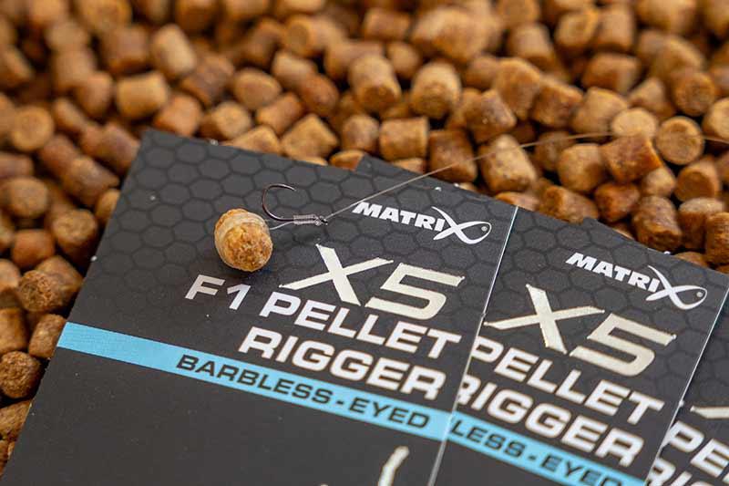 Matrix X5 F1 Pellet Rigger Barbless r.14 10szt. haczyki