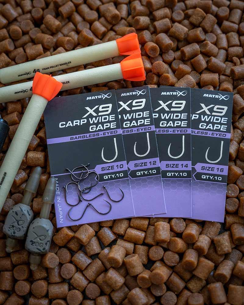 Matrix X9 Carp Wide Gape Barbless r.16 10szt. haczyki