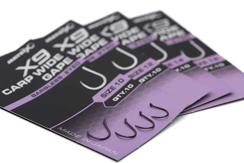 Matrix X9 Carp Wide Gape Barbless r.12 10szt. haczyki