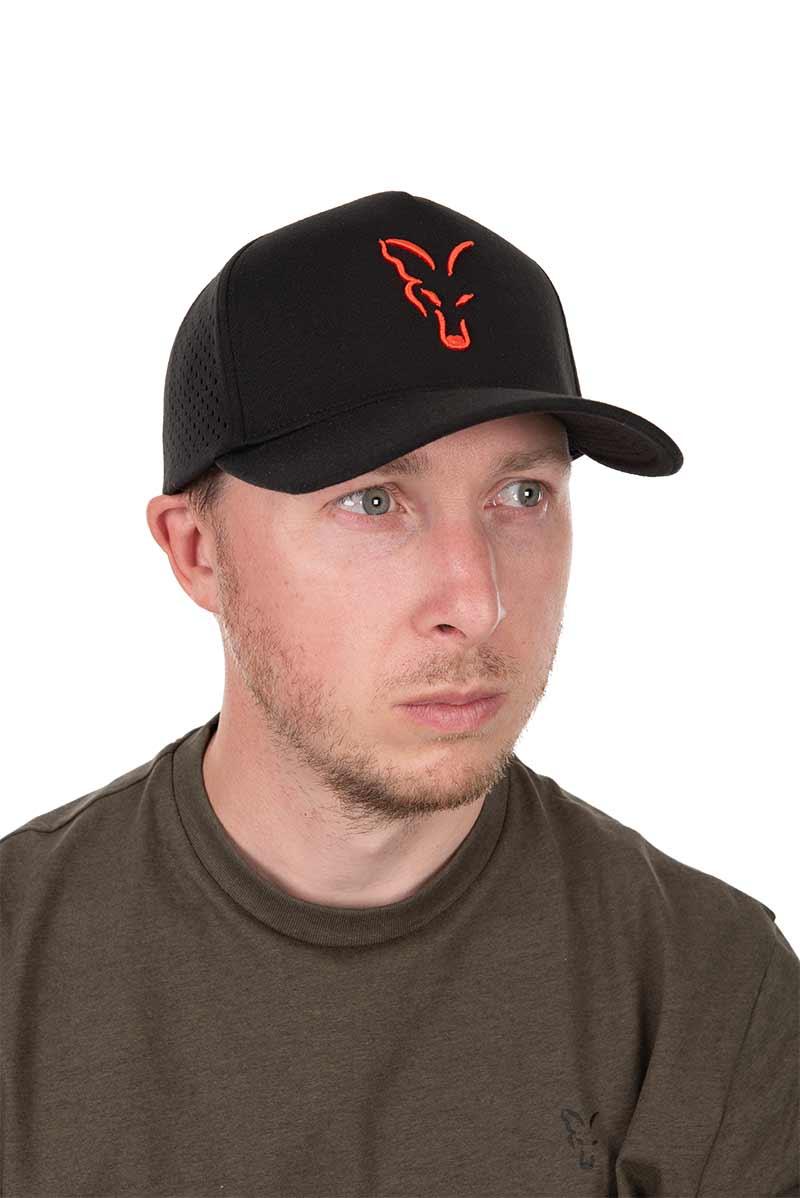 Fox Collection Baseball Cap Orange Black czapka