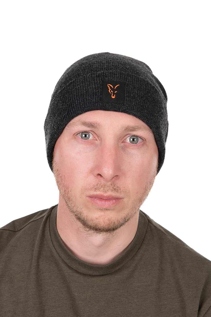 Fox Collection Beanie Orange Black czapka