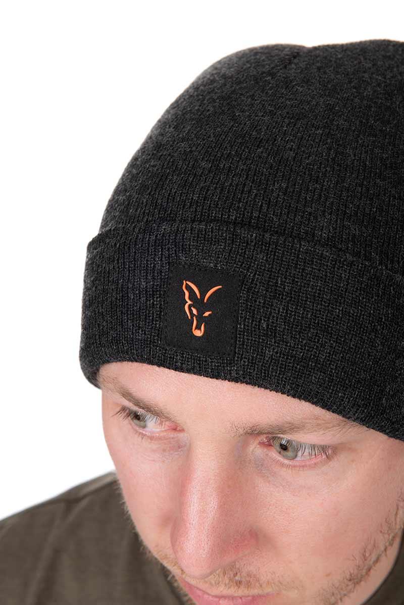Fox Collection Beanie Orange Black czapka