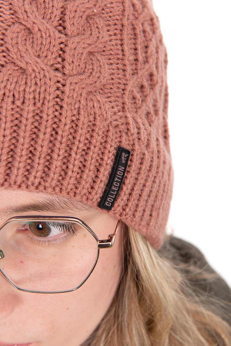 Fox Ladies Knitted Bobble czapka