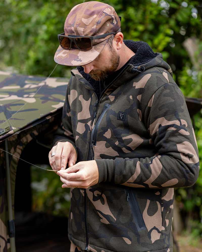 Fox Camo Full Zip Prem Sherpa 310 Hoodie r.M bluza