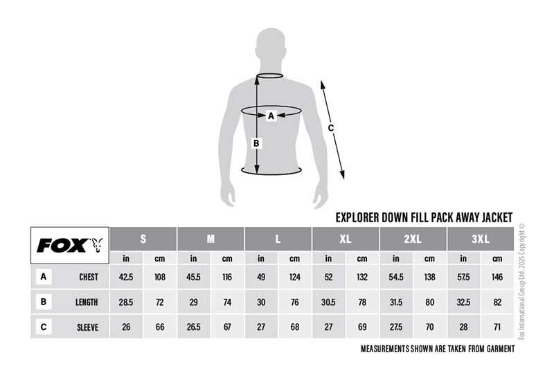 Fox Explorer Downfill Packaway Jacket r.M kurtka