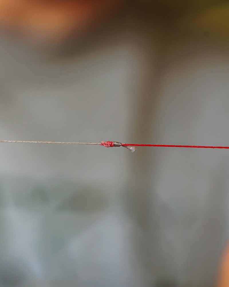 Spomb Tapered Braided Leaders Red 3pcs 50lb-20lb strzałówka koniczna