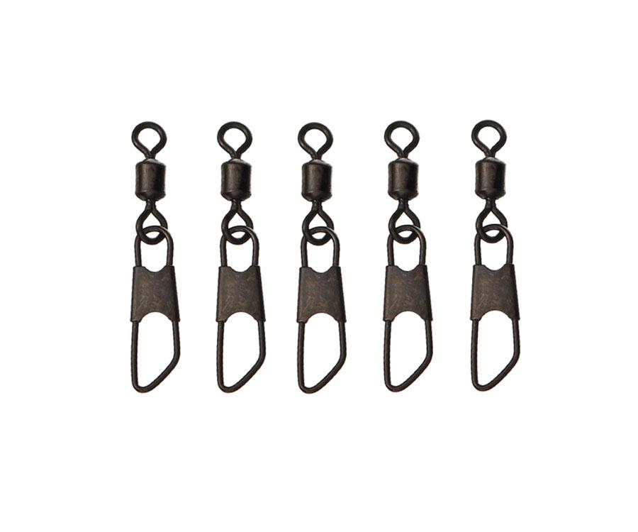 Flagman Feeder Snap Link Swivels M 5szt. agrafka z krętlikiem