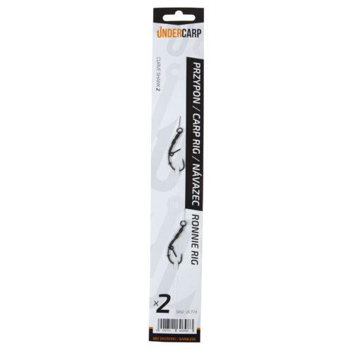 UnderCarp Ronnie Rig Barbless 2 przypon karpiowy