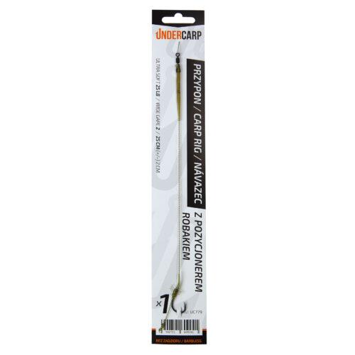 UnderCarp Przypon Karpiowy z Pozycjonerem Robaczkiem Barbless 2