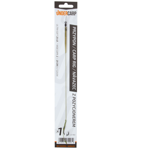 UnderCarp Przypon Karpiowy z Pozycjonerem Barbless 2